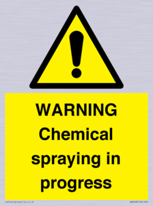 WARNING Chemical spraying in progress